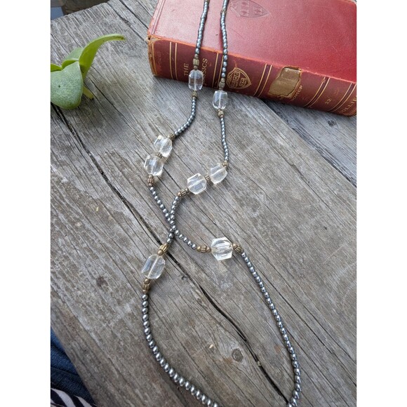 80s Sparkly Beaded Necklaces, Retro Bead Necklace Lot - Picture 4 of 9